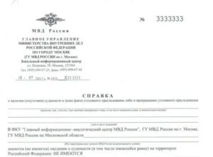 Справка о несудимости 2019 скачать