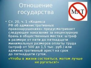 Нецензурная лексика коап