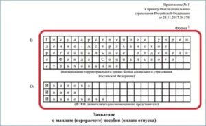 Наименование территориального органа фонда социального страхования российской федерации