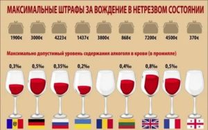 Норма алкоголя в крови водителя италия