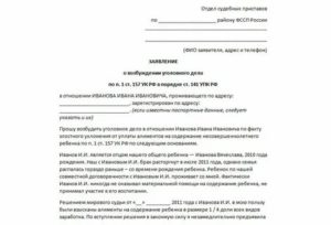 Образец заявления в следственный комитет о возбуждении уголовного дела