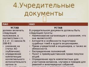 Акционерное общество публичное непубличное учредительные документы