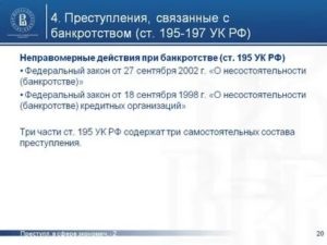 Незаконное банкротство состав и виды этого преступления