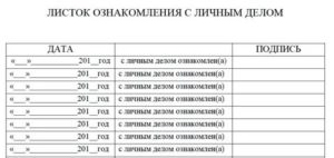 Как ознакомиться с личным делом в отделе кадров