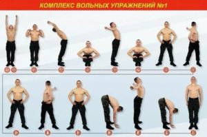Армейский комплекс вольных упражнений одобренных