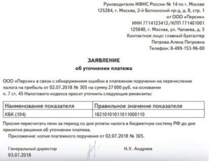 Образец письма в уфк на уточнение кбк или возврат денег